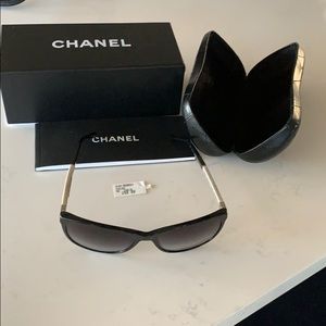 Chanel sunglasses with black lenses
